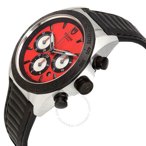 Tudor Fastrider Chronograph Automatic Red Dial Men's Watch 